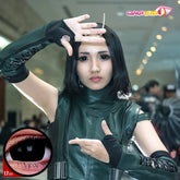 17mm Mini Sclera Titan Black Halloween Contacts